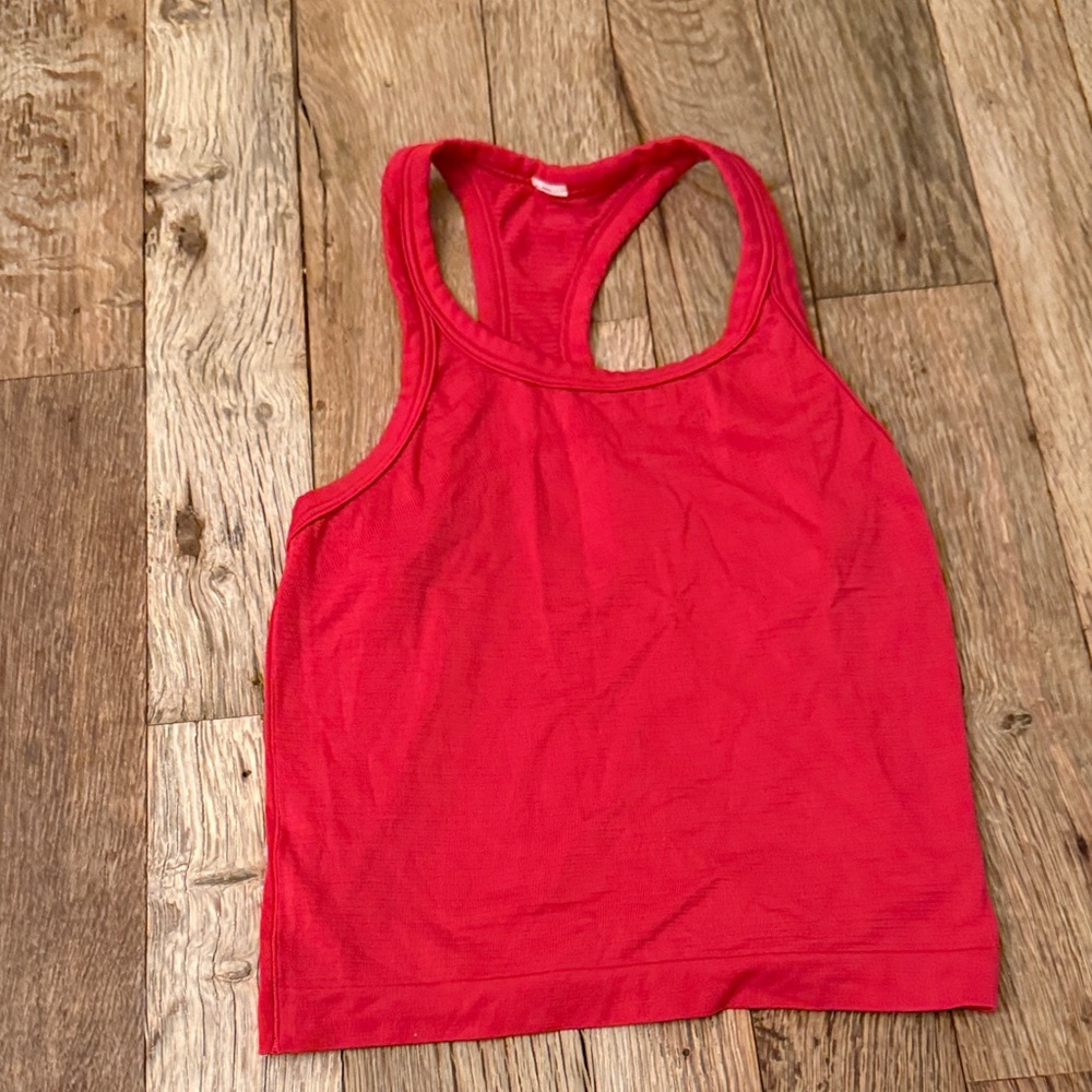 lululemon athletica Red Racerback Tank Top